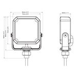 8891801 Clear Square LED Drawing